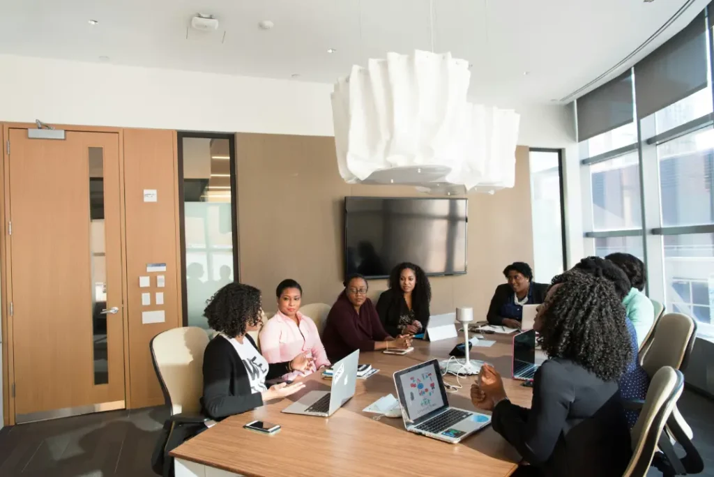 Board room of African American women